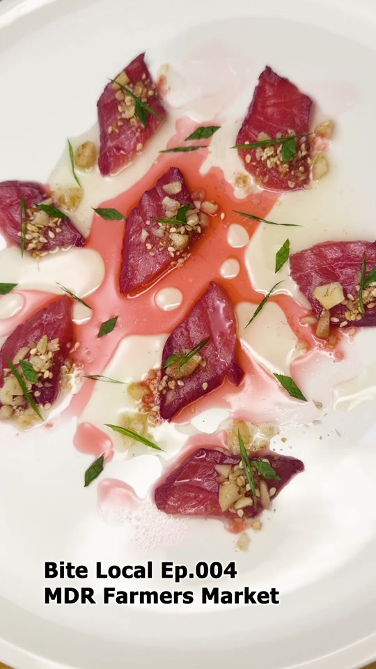 Blackberry Tuna Crudo